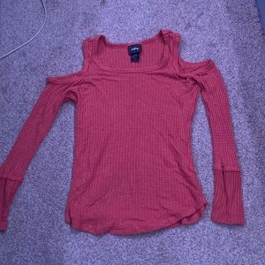 Daytrip Long Sleeve Open Shoulder Top